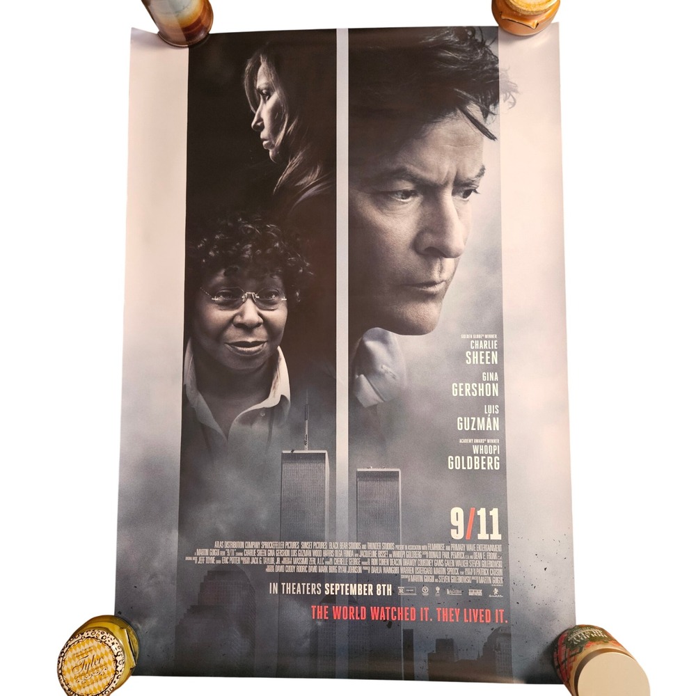 9/11 2017 Original Movie‎ Poster 27x40 Charlie Sheen Whoopi Goldberg D/S